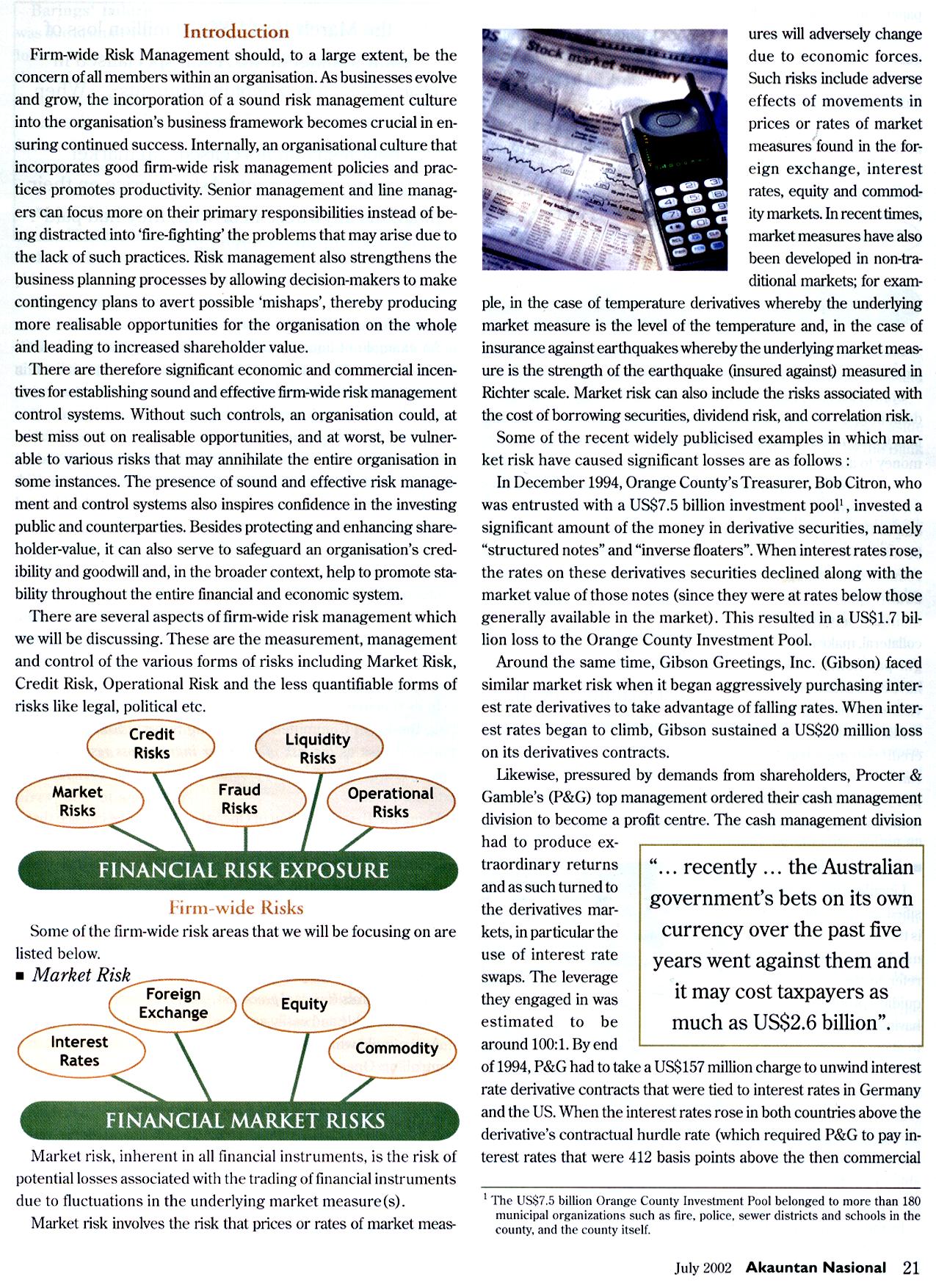 Firm-Wide Risk Management (Part II)